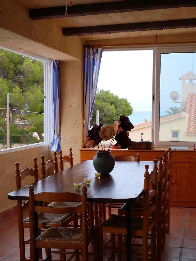 Villa Calafat Seaside Villa: Beachfront Retreat with Pool and Sea Views